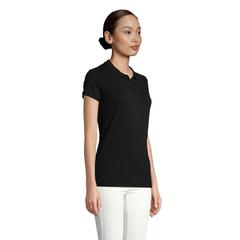Vue PLANET WOMEN Polo 170g - Planet women de couleur noir| Krokrodeal