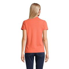 Vue PLANET WOMEN Polo 170g - Planet women de couleur orange| Krokrodeal