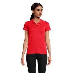 Vue PLANET WOMEN Polo 170g - Planet women de couleur rouge| Krokrodeal
