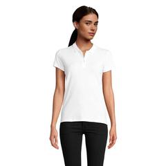 Vue PLANET WOMEN Polo 170g - Planet women de couleur blanc| Krokrodeal