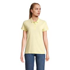 Vue PLANET WOMEN Polo 170g - Planet women de couleur jaune| Krokrodeal