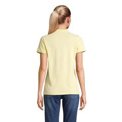 Vue PLANET WOMEN Polo 170g - Planet women de couleur jaune| Krokrodeal