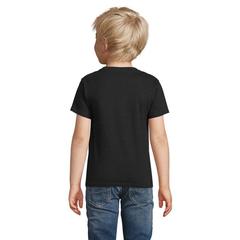 Vue PIONEER KIDS T-SHIRT 175g - Pioneer kids de couleur noir| Krokrodeal