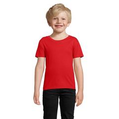 Vue PIONEER KIDS T-SHIRT 175g - Pioneer kids de couleur rouge| Krokrodeal