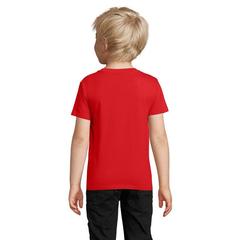 Vue PIONEER KIDS T-SHIRT 175g - Pioneer kids de couleur rouge| Krokrodeal