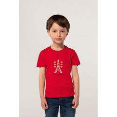 Vue PIONEER KIDS T-SHIRT 175g - Pioneer kids de couleur rouge| Krokrodeal