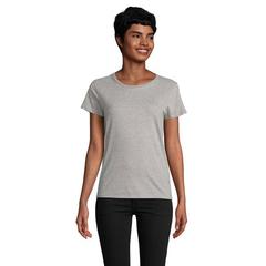 Vue PIONEER WOMEN T-Shirt 175g - Pioneer women de couleur gris| Krokrodeal