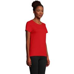 Vue PIONEER WOMEN T-Shirt 175g - Pioneer women de couleur rouge| Krokrodeal