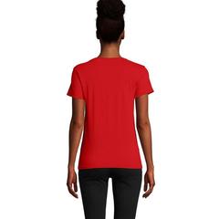 Vue PIONEER WOMEN T-Shirt 175g - Pioneer women de couleur rouge| Krokrodeal