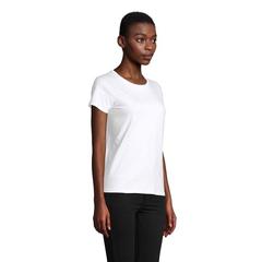 Vue PIONEER WOMEN T-Shirt 175g - Pioneer women de couleur blanc| Krokrodeal