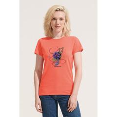 Vue CRUSADER WOMEN T-Shirt 150g - Crusader women de couleur orange| Krokrodeal