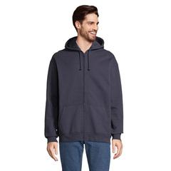 Vue CARTER Veste Zip Capuche - Carter de couleur bleu| Krokrodeal