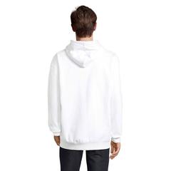 Vue CARTER Veste Zip Capuche - Carter de couleur blanc| Krokrodeal