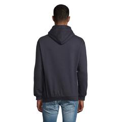 Vue CONDOR Sweat Unisex Capuche - Condor de couleur bleu| Krokrodeal