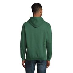 Vue CONDOR Sweat Unisex Capuche - Condor de couleur vert| Krokrodeal