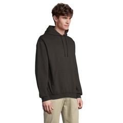 Vue CONDOR Sweat Unisex Capuche - Condor de couleur noir| Krokrodeal