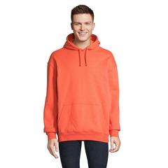 Vue CONDOR Sweat Unisex Capuche - Condor de couleur orange| Krokrodeal