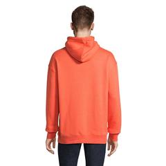 Vue CONDOR Sweat Unisex Capuche - Condor de couleur orange| Krokrodeal