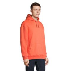 Vue CONDOR Sweat Unisex Capuche - Condor de couleur orange| Krokrodeal