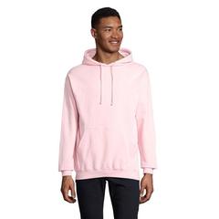 Vue CONDOR Sweat Unisex Capuche - Condor de couleur rose| Krokrodeal