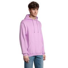 Vue CONDOR Sweat Unisex Capuche - Condor de couleur violet| Krokrodeal