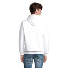 Vue CONDOR Sweat Unisex Capuche - Condor de couleur blanc| Krokrodeal