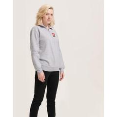 Vue CONRAD Sweat Zip Col - Conrad de couleur bleu| Krokrodeal