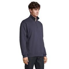Vue CONRAD Sweat Zip Col - Conrad de couleur bleu| Krokrodeal