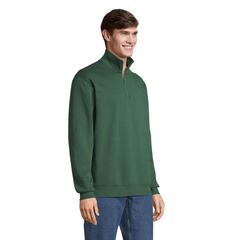 Vue CONRAD Sweat Zip Col - Conrad de couleur vert| Krokrodeal