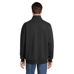Vue CONRAD Sweat Zip Col - Conrad de couleur noir| Krokrodeal