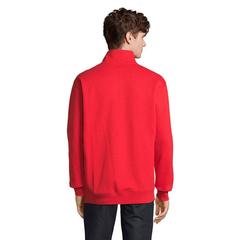 Vue CONRAD Sweat Zip Col - Conrad de couleur rouge| Krokrodeal