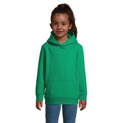 Vue CONDOR KIDS sweat Capuche - Condor kids de couleur vert| Krokrodeal