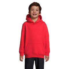 Vue CONDOR KIDS sweat Capuche - Condor kids de couleur rouge| Krokrodeal