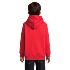 Vue CONDOR KIDS sweat Capuche - Condor kids de couleur rouge| Krokrodeal