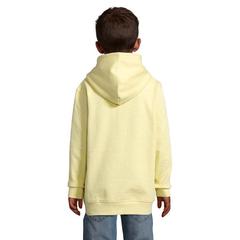 Vue CONDOR KIDS sweat Capuche - Condor kids de couleur jaune| Krokrodeal