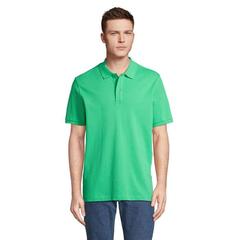 Vue PEGASE Polo Bio 210g - Pegase de couleur vert| Krokrodeal