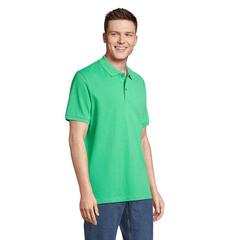 Vue PEGASE Polo Bio 210g - Pegase de couleur vert| Krokrodeal