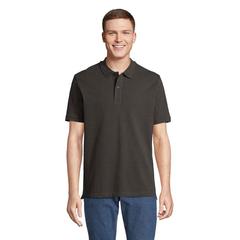 Vue PEGASE Polo Bio 210g - Pegase de couleur gris| Krokrodeal