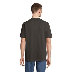 Vue PEGASE Polo Bio 210g - Pegase de couleur gris| Krokrodeal