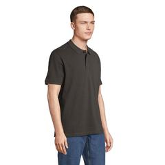 Vue PEGASE Polo Bio 210g - Pegase de couleur gris| Krokrodeal