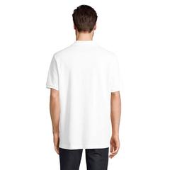 Vue PEGASE Polo Bio 210g - Pegase de couleur blanc| Krokrodeal