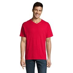 Vue VICTORY T-SHIRT COL V 150 - Victory de couleur rouge| Krokrodeal