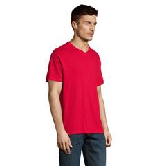 Vue VICTORY T-SHIRT COL V 150 - Victory de couleur rouge| Krokrodeal