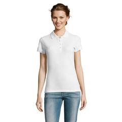 Vue PEOPLE POLO FEMME 210 - People de couleur blanc| Krokrodeal