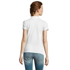 Vue PEOPLE POLO FEMME 210 - People de couleur blanc| Krokrodeal