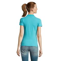 Vue PASSION WOMEN POLO 170g - Passion de couleur bleu| Krokrodeal