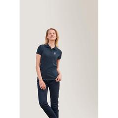 Vue PASSION WOMEN POLO 170g - Passion de couleur bleu| Krokrodeal
