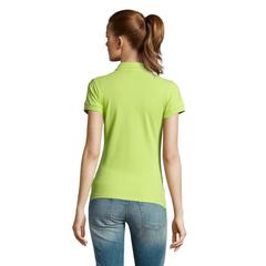 Vue PASSION WOMEN POLO 170g - Passion de couleur vert| Krokrodeal
