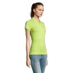 Vue PASSION WOMEN POLO 170g - Passion de couleur vert| Krokrodeal