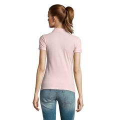Vue PASSION WOMEN POLO 170g - Passion de couleur rose| Krokrodeal
